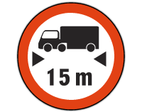 Length limit sign